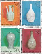 *Známky KĽDR 1977 Porcelánové vázy, razítkovaná séria - Kliknutím na obrázok zatvorte -